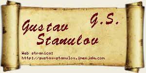 Gustav Stanulov vizit kartica